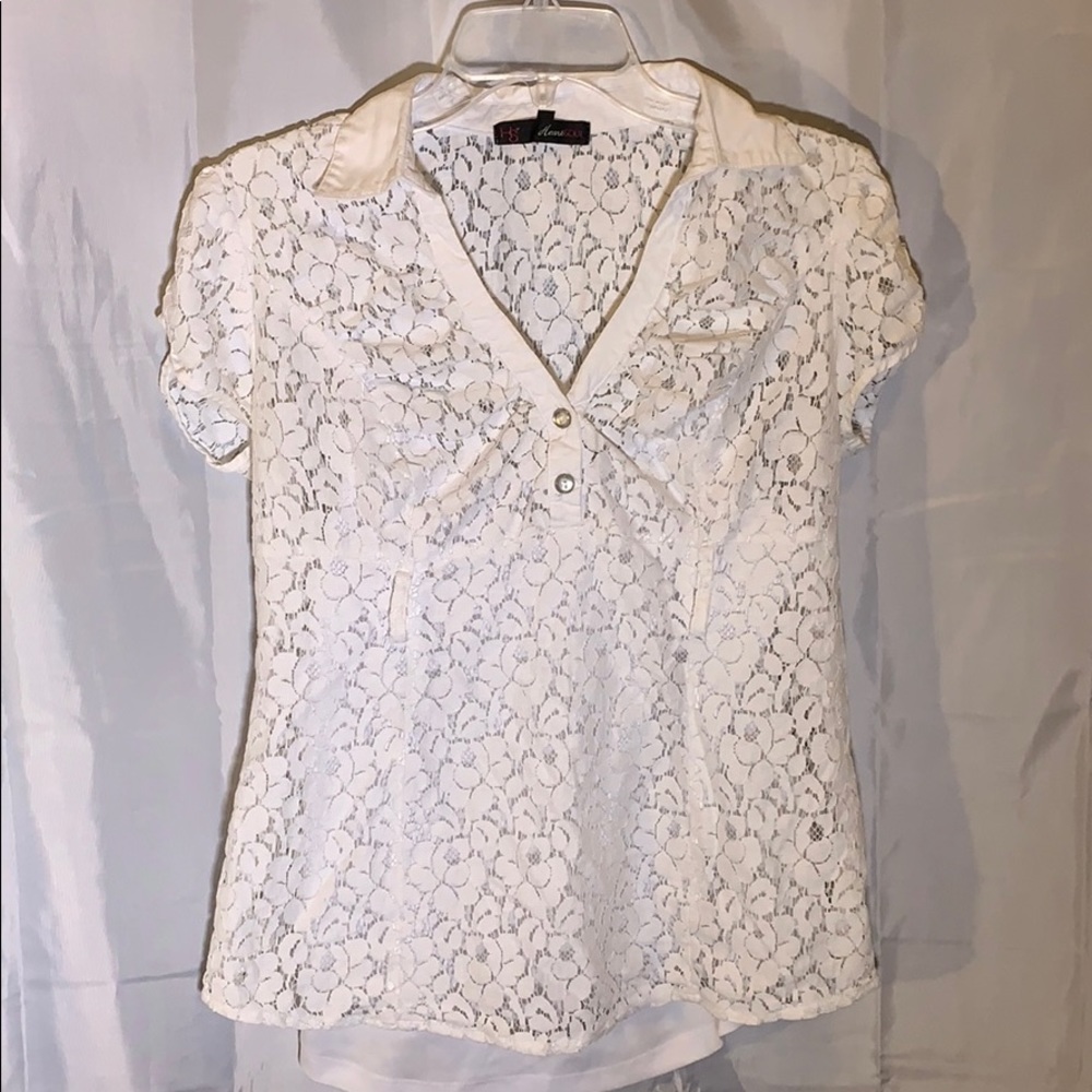 HeartSoul Lacey Top With Built In White Tank